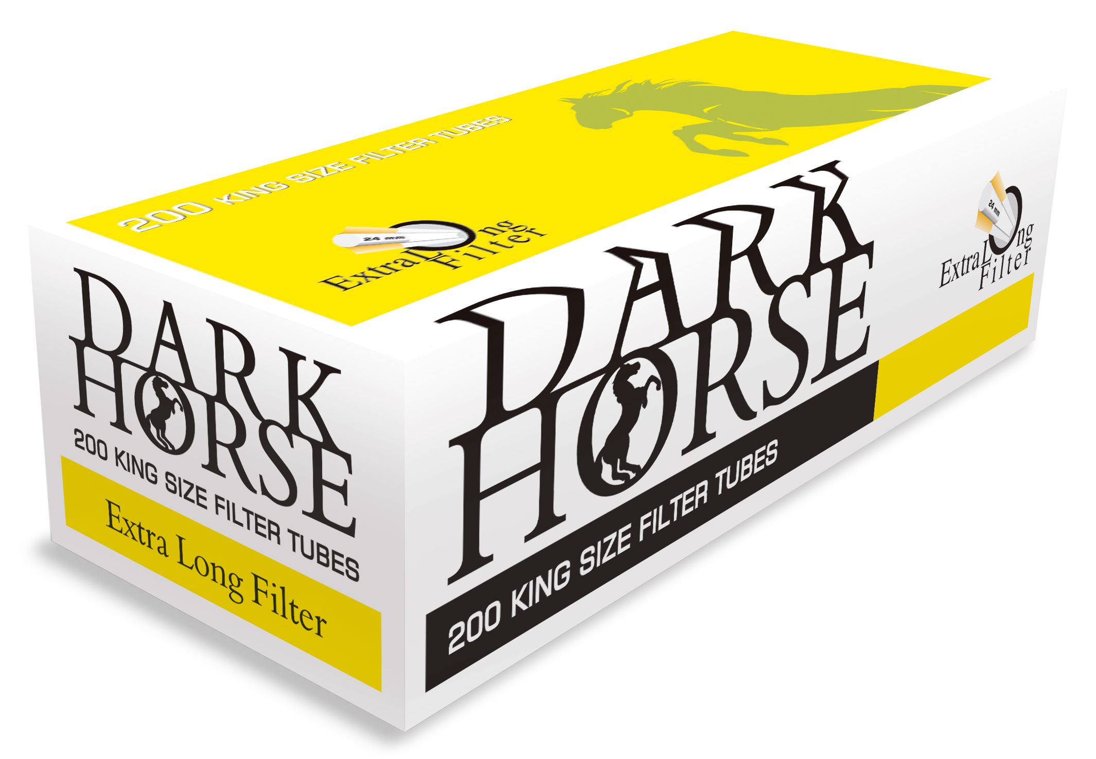 Dark Horse Zigarettenhülsen "Extra Long Filter" 5Boxen je 200Hülsen Kopie
