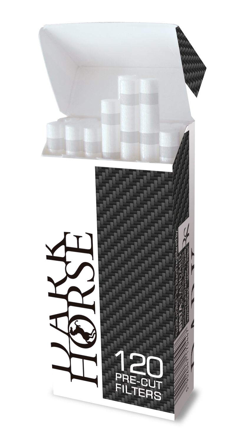 Dark Horse Pre-Cut Filter "Carbon" 20Boxen je 120Filter Kopie
