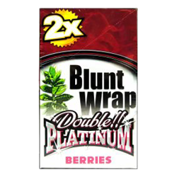 Blunt Wrap Double Platinum "Silver - Berries", 25Beutel je 2Zigarettenpapiere