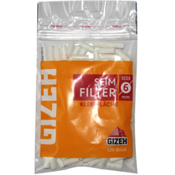 Gizeh Slim Filter Ø6mm, 20Beutel je 120Filter