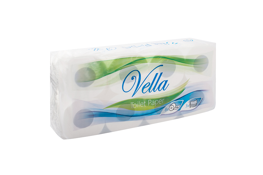 Toilettenpapier 3lagig, 250Blatt je Rolle, 72Rollen